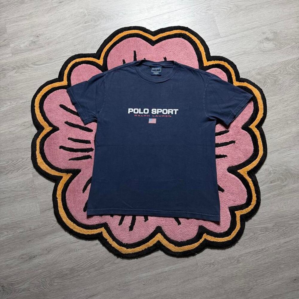 Vintage 90’s Ralph Lauren Polo Sport Spellout Graphic Logo T-shirt Size Small